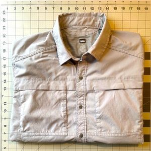 REI | Sahara Tech Long Sleeve Shirt | Outdoor Vented Hiking Activewear | XL